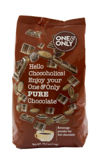 One&Only karšto šokolado milteliai "Pure chocolate", 1 kg.